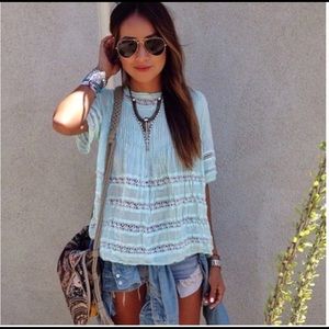 Aritzia Wilfred Boho peasant Beaudry Top - XS